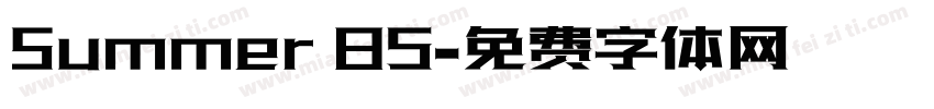 Summer 85字体转换